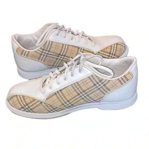 Dexter Bowling Plaid And  White Shoes Size 9